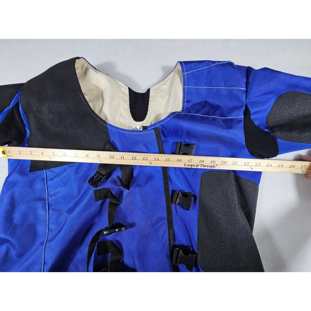 The Supply Room Blue Canvas Rifle Shooting Jacket Size 44 Competition Coat 873 - Picture 5 of 11